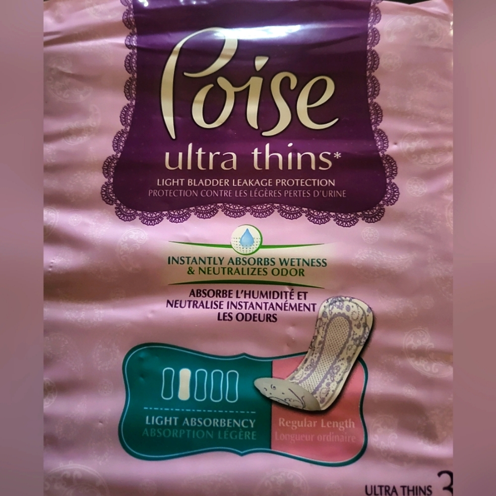 NITB, POISE PADS REGULAR LENGTH LEVEL 2 ABSORBENCY